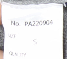 PERSON'S Women's Grey V-Neck Sleeveless Knit Vest Jumper Size S