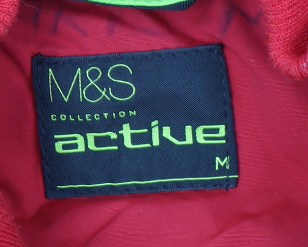 Marks & Spencer Men’s Red Puffer Jacket M Water Resistant Winter Coat