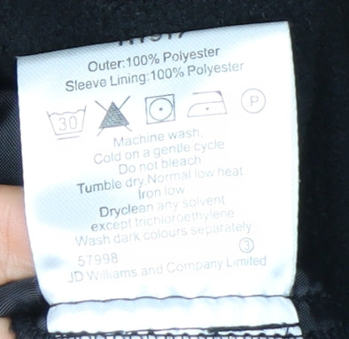 Premier Man Men's Black Fleece Full Zip Jacket Size M