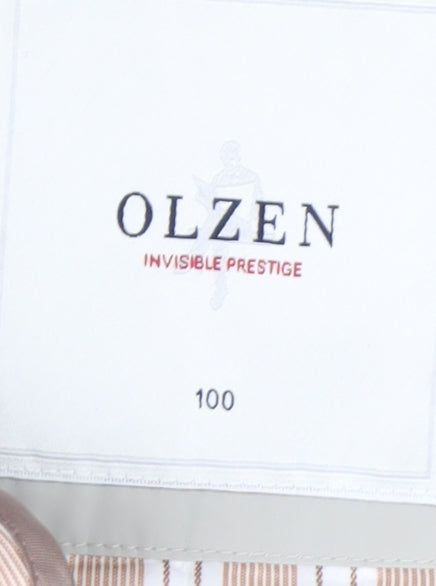 OLZEN Women’s Beige L Parka Jacket with Zip Pockets