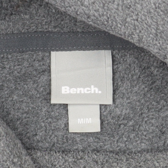 Bench Women Grey Pullover Hoodie Medium Polyester Logo Design
