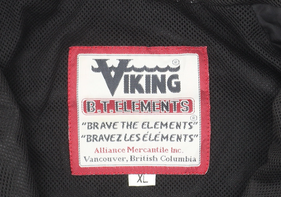 Viking Men’s Green Black XL Windbreaker Hooded Jacket