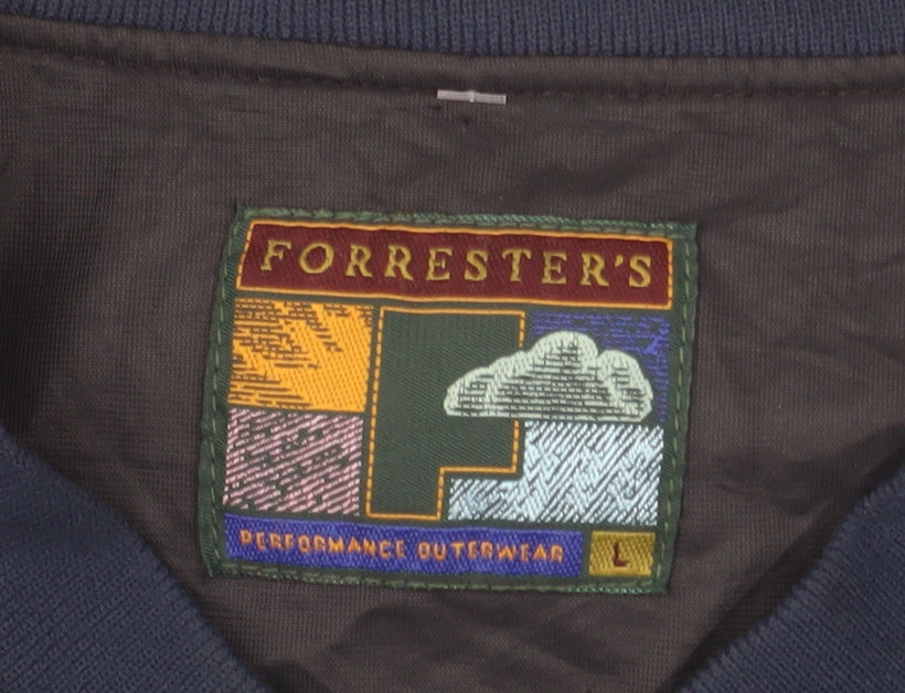 Forrester’s Men’s Green Check Pullover Quilted Sweatshirt L Outdoor