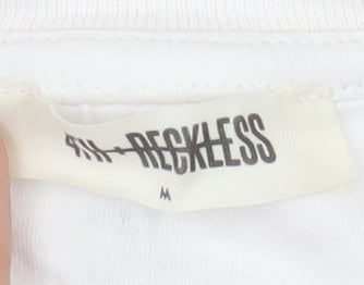 4th & Reckless Unisex White Sports Club Cotton Sweatshirt M