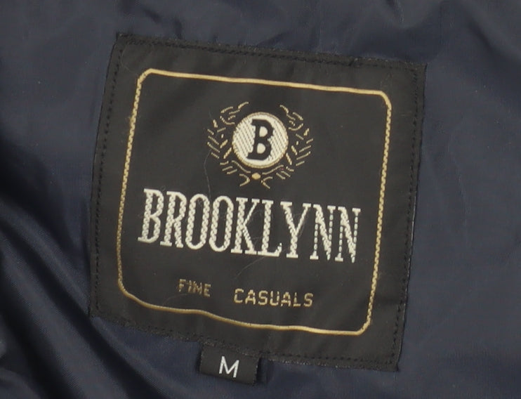 Brooklynn Fine Casuals Men's Navy Blue Windbreaker Jacket M