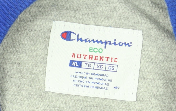Champion Men’s Blue XL Pullover Sweatshirt Crew Neck Fleece Jumper