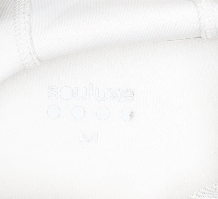 Souluxe Mens Grey Pullover Hoodie Size M Stretch Lightweight