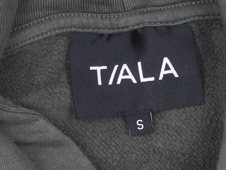 TALA Unisex Green Relaxed Fit Pullover Hoodie Size S