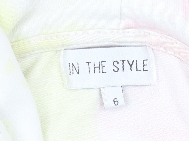 In The Style Women’s Multicoloured Tie-Dye Pullover Hoodie Size 6