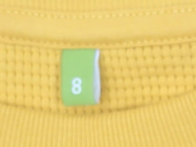 Teemill Womens Yellow Organic Cotton Crew Neck Pullover Sweatshirt Size 8