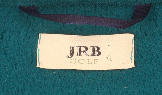 JRB Mens Green Fleece Full Zip Golf Jacket XL Regular Fit