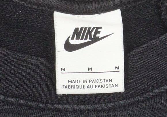 Nike Men's Black Fleece Pullover Sweatshirt M Regular Fit