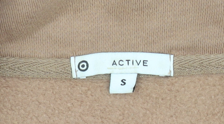 Active Women’s Beige 1/4 Zip Pullover Sweatshirt S