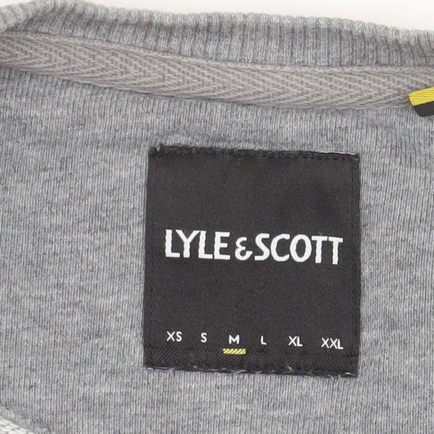 Lyle & Scott Men's Grey Cotton Crew Neck Sweatshirt Size L