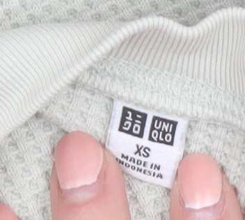 Uniqlo Women’s Grey Knit V-Neck Long Sleeve T-Shirt Dress XS