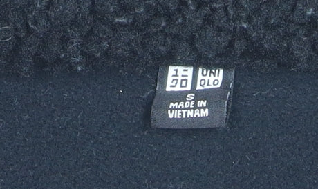 Uniqlo Men's Black Fleece Button Cardigan Sweatshirt S