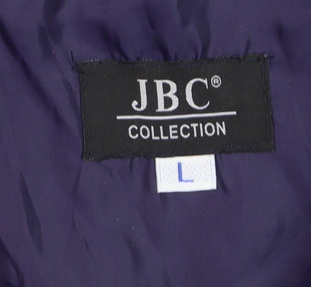JBC Men’s Blue Full Zip Fleece Sweatshirt Jacket L