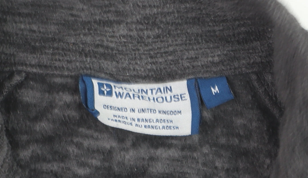 Mountain Warehouse Men's Grey Fleece 1/4 Zip Pullover Sweatshirt M