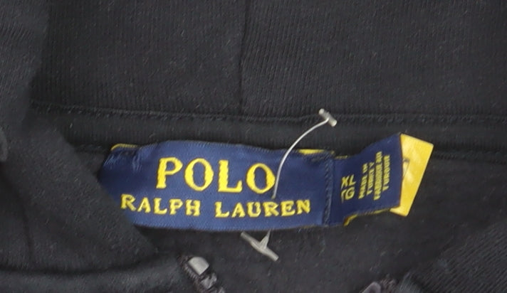 Ralph Lauren Men’s Navy Blue Full Zip Hoodie XL Cotton Fleece