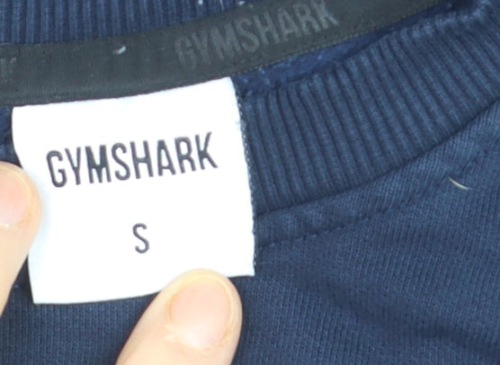Gymshark Mens Navy Blue Crew Neck Pullover Sweatshirt S