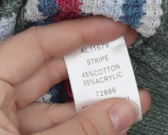 Cotton Traders Women’s Multicoloured Striped Knit Jumper XS