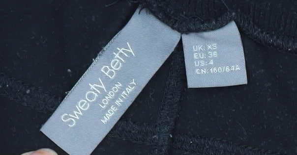 Sweaty Betty Womens Black XS Jogger Trousers Cotton Blend