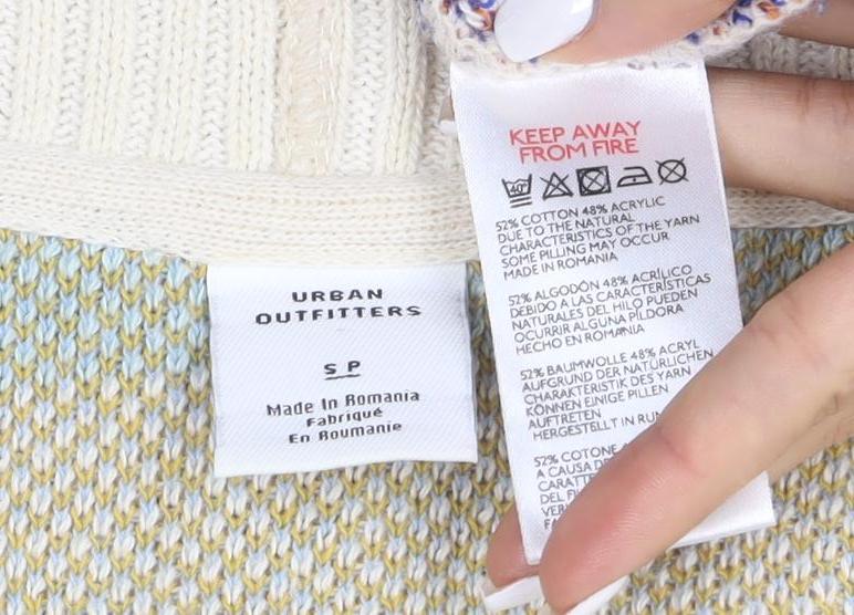 Urban Outfitters Women’s Multicoloured V-Neck Cardigan Size S