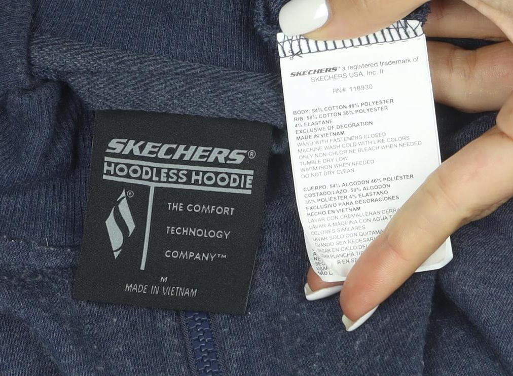 Skechers Men's Blue Full Zip Sweatshirt Jacket M