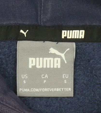 Additional view of Puma Men's Blue Pullover Hoodie, size S, Fleece Sportswear