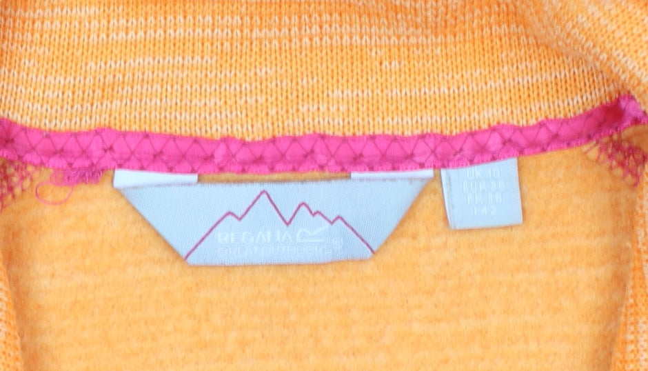 Regatta Women's Orange Softshell Fleece Jacket UK 10