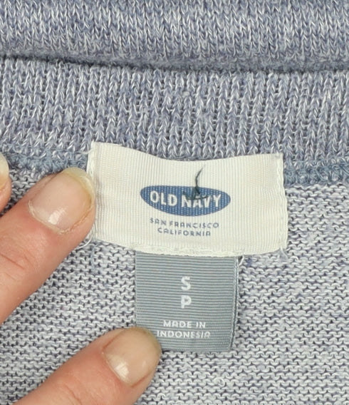 Old Navy Women’s Blue Scoop Neck Knit Pullover Jumper Size S