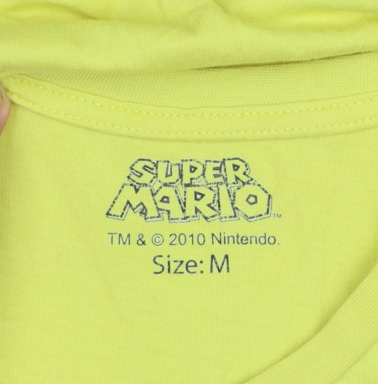 Super Mario Donkey Kong Yellow Mens M Graphic T-Shirt