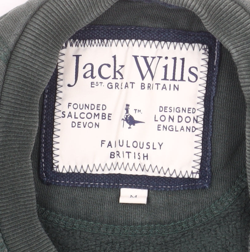 Jack Wills Mens Green M Crew Neck Pullover Sweatshirt