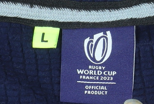 Rugby World Cup 2023 Men's Orange Blue Full Zip Hoodie L