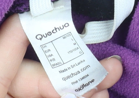 Quechua Women Black Fleece Pullover Sweatshirt Size 12