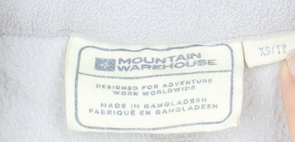 Mountain Warehouse Womens Grey XS Fleece 1/2 Zip Pullover Sweatshirt