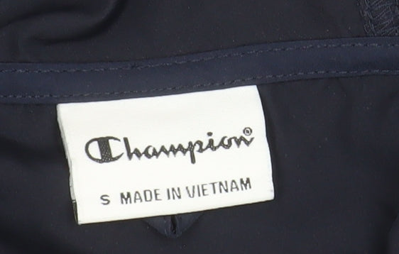 Champion Men’s Blue UCR Hooded Anorak Jacket Size S Windproof