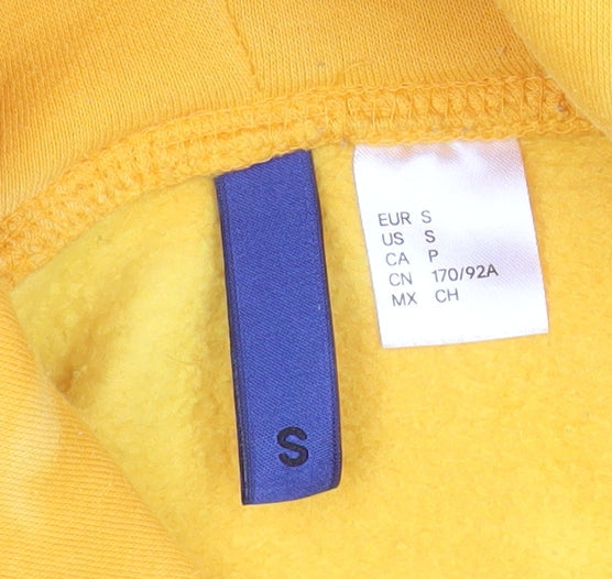 H&M Divided Men’s Yellow Tie-Dye Pullover Hoodie Size S