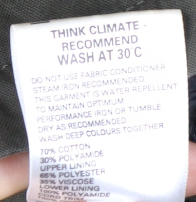 Marks and Spencer Men's Green XL Parka Jacket Water Resistant