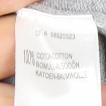 Edeis La Redoute Women's Grey Cotton V-Neck Sleeveless Vest Size 12