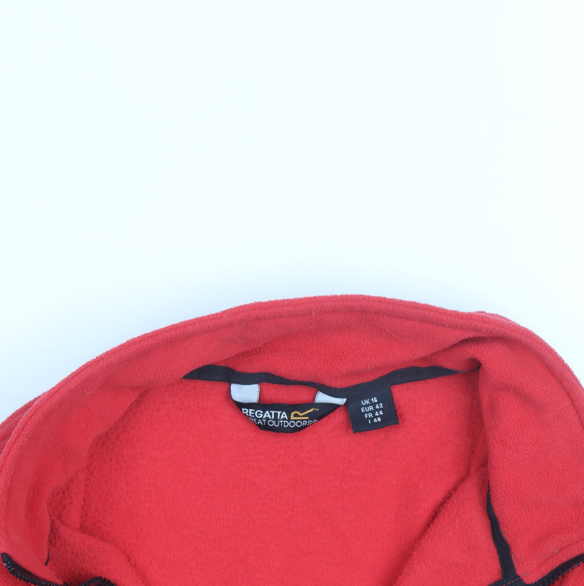 Regatta Womens Red Fleece Full Zip Outdoor Jacket Size 16