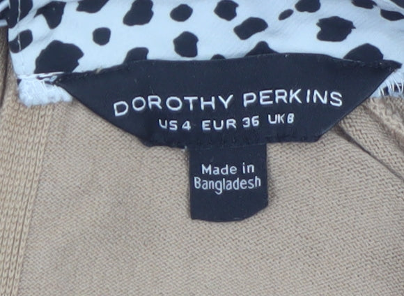 Additional view of Dorothy Perkins Women’s Beige Collared jumper, size UK 8