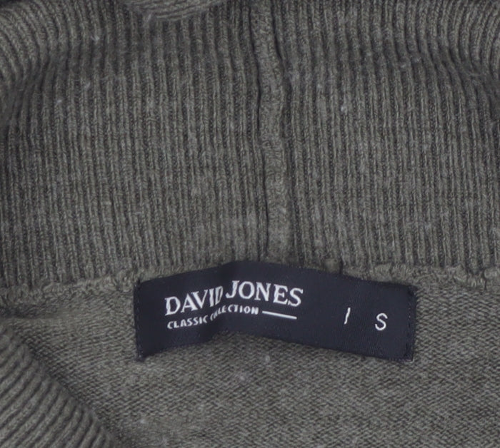 David Jones Women’s Green Roll Neck Knit Jumper Size S Classic Fit