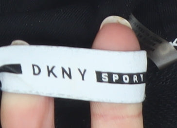 DKNY Sport Women's Black Small Pullover Hoodie Cotton Blend