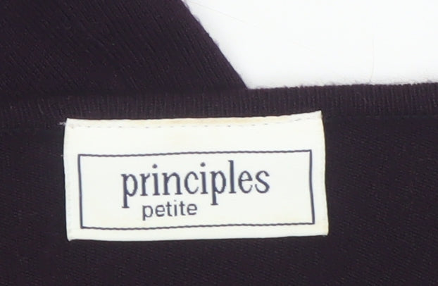 Principles Petite Women's Black Beaded Cardigan Size M