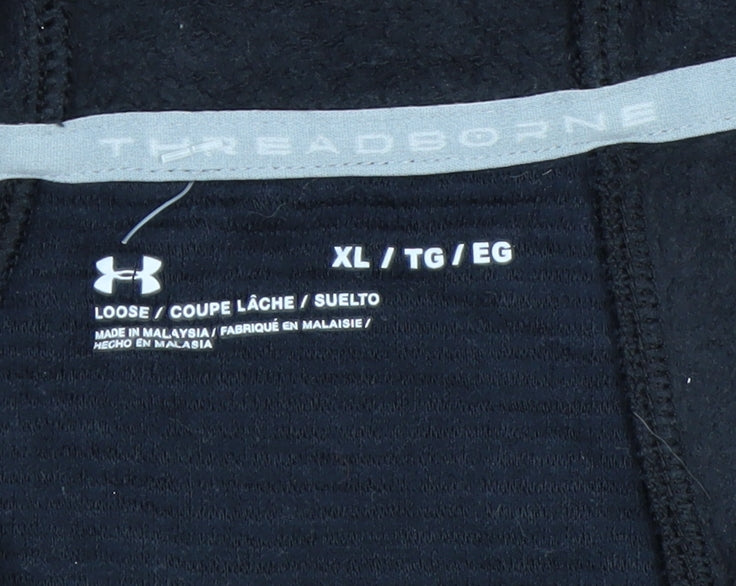Under Armour Men's Black XL Full Zip Hoodie Sweatshirt