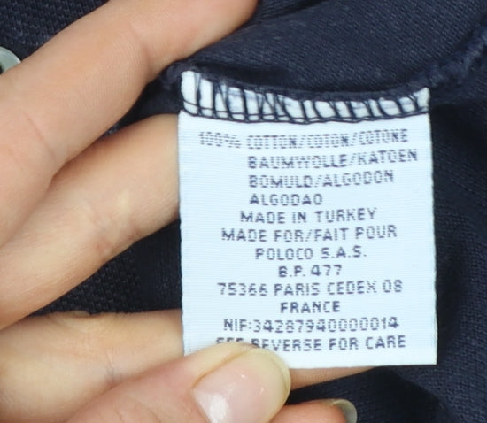 Ralph Lauren Men's Blue Cotton Polo Shirt Size Small