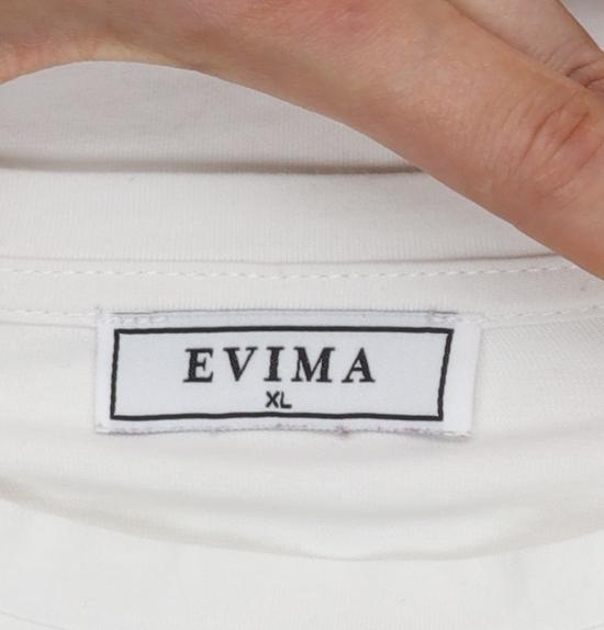 EVIMA Women's White XL Basic Cotton FIERCE Glitter T-Shirt
