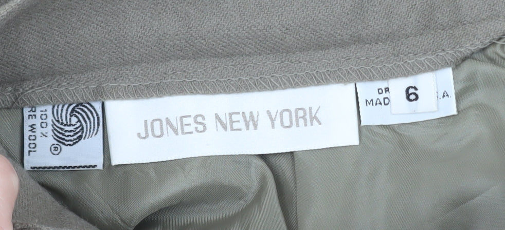 Jones New York Women’s Beige Wool Pencil Skirt Size 10