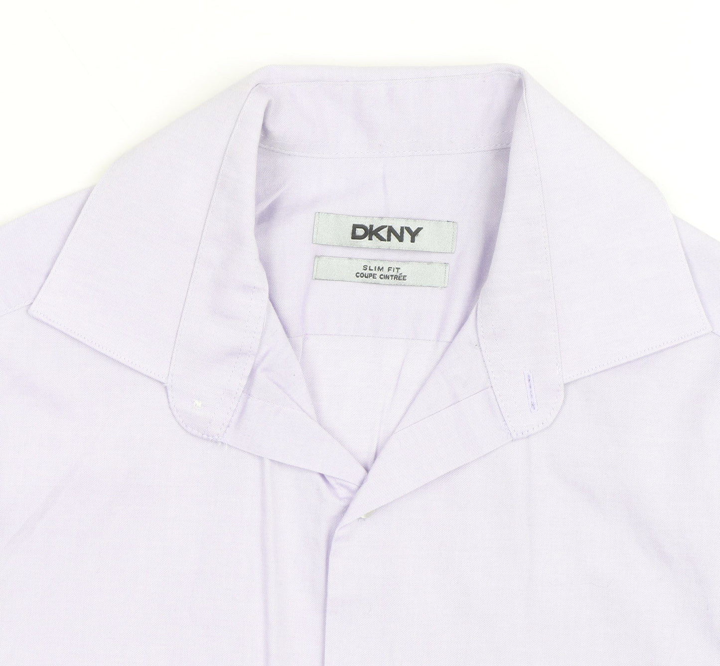 DKNY Women's Purple Slim Fit Long Sleeve Button-Up Shirt M
